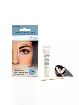 Godefroy Eyebrow Tint Dark Brown Краска-хна в капсулах для бровей темно-коричневая, 4 капсулы (Godefroy, Eyebrow)