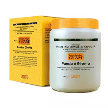 Guam Маска антицеллюлитная для живота и талии, 1000 г (Guam, Fanghi d'Alga)