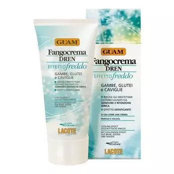 Guam Крем антицеллюлитный с дренажным эффектом освежающий Fangocrema Effetto Freddo, 200 мл (Guam, Dren)