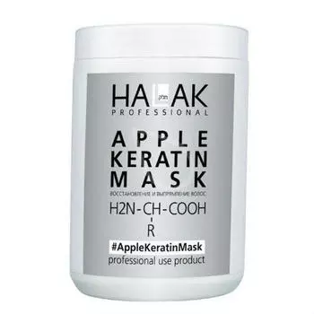 Halak Professional Маска для выпрямления и восстановления волос Apple Keratin Mask, 1000 мл (Halak Professional, Apple Keratin)