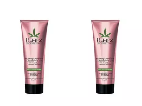 Hempz Набор Шампунь растительный для сохранения цвета и блеска окрашенных волос 265 мл*2 штуки (Hempz, Грейпфрут и малина)