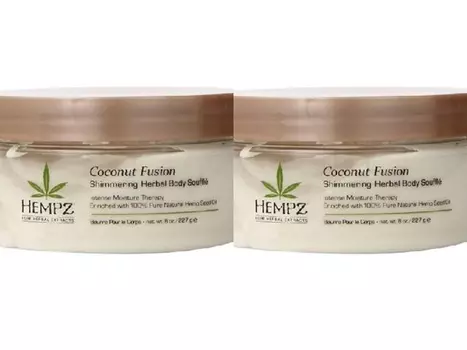 Hempz Набор Суфле для тела с Мерцающим Эффектом 227 гр*2 штуки (Hempz, Кокосовый фьюжн)
