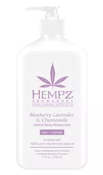 Hempz Увлажняющее молочко для тела Blueberry Lavender &amp; Chamomile Herbal Body, 500 мл (Hempz, Лаванда, ромашка и дикие ягоды)