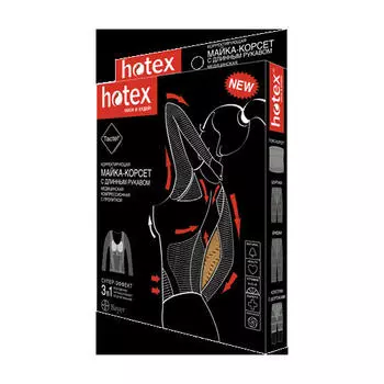 Hotex Майка- корсет длинный рукав "Нotex" черный (Hotex)