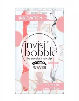 Invisibobble Заколка для волос I Lava You More, с подвесом, 3 шт (Invisibobble, Waver)