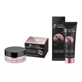 Janssen Cosmetics Набор "Ночное восстановление": маска для губ 15 мл + маска для рук 75 мл (Janssen Cosmetics, Trend Edition)