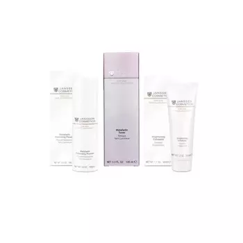 Janssen Cosmetics Набор "Очищение и осветление": очищающая пудра 60 г + тоник 100 мл + пилинг-крем 50 мл (Janssen Cosmetics, Fair Skin)