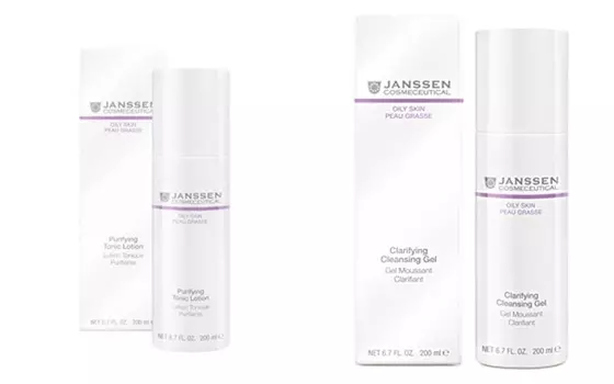Janssen Cosmetics Набор "Очищение и тонизация для жирного типа кожи", 2 продукта (Janssen Cosmetics, Oily skin)