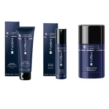 Janssen Cosmetics Набор "Очищение и уход для мужчин", 3 продукта (Janssen Cosmetics, Men)