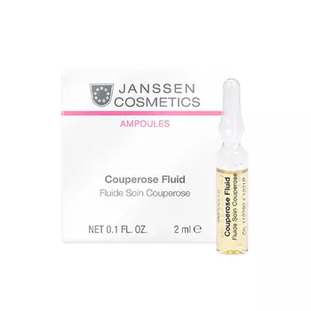 Janssen Cosmetics Сосудоукрепляющий концентрат для кожи с куперозом в ампулах Couperose Fluid, 7 ампул x 2 мл (Janssen Cosmetics, Ampoules)