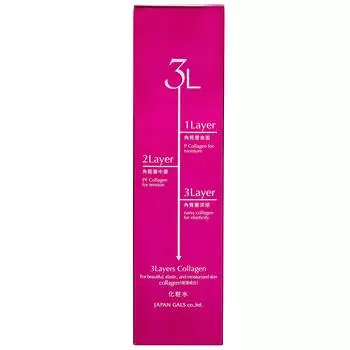Japan Gals Лосьон для лица "3 Слоя Коллагена", 200 мл (Japan Gals, 3layers)