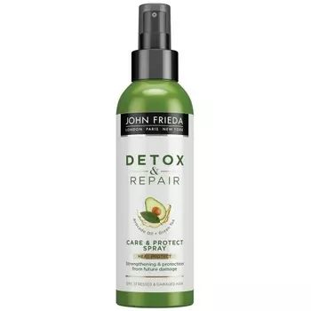 John Frieda Несмываемый спрей для укрепления волос с термозащитой, 200 мл (John Frieda, Detox &amp; Repair)