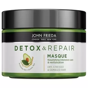 John Frieda Питательная маска для интенсивного восстановления волос, 250 мл (John Frieda, Detox &amp; Repair)