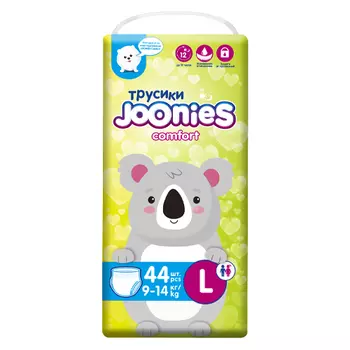 Joonies Подгузники-трусики Comfort размер L (9-14 кг), 44 шт (Joonies, Comfort)