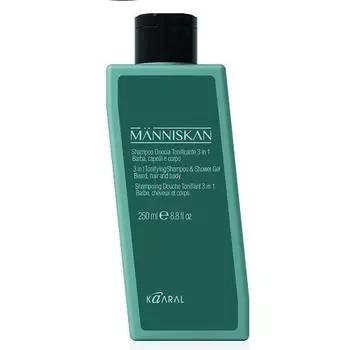 Kaaral Тонизирующий шампунь и гель для душа 3 в 1, 250 мл (Kaaral, Manniskan)