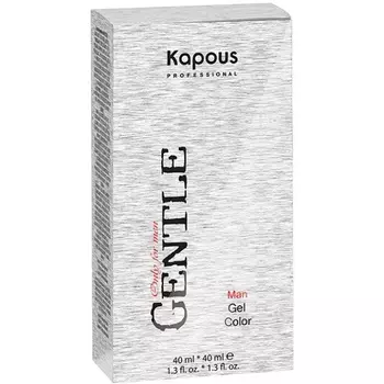 Kapous Professional Гель-краска для мужчин без аммония темный блондин пепельный, 2 х 40 мл (Kapous Professional, Gentlemen)