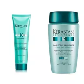 Kerastase Комплект Резистанс: шампунь ванна + термозащитный уход (Kerastase, Resistance)