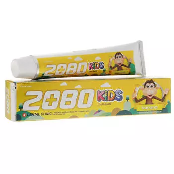Kerasys DC 2080 Kids Banana Toothpaste Детская зубная паста, банан 80 г (Kerasys, Dental Clinic)