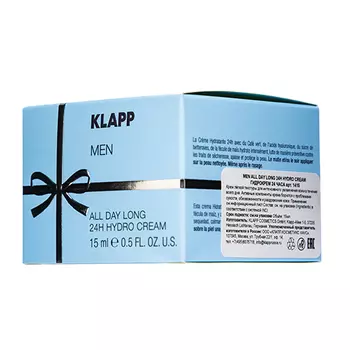 Klapp Гидрокрем 24 часа MEN All Day Long Hydro Cream 24h, 15 мл (Klapp, Men)