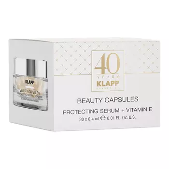 Klapp Капсулы для лица Protecting Serum + Vitamin E, 30 шт (Klapp, Beauty Capsules)
