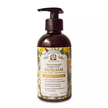 Kleona Бальзам "Одуванчик и Солодка", для сухих и окрашенных волос, 250 мл (Kleona, Два корешка)