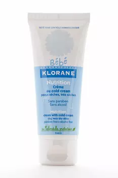 Klorane Питательный детский крем с колд-кремом и календулой 40 мл (Klorane, Klorane Bebe)