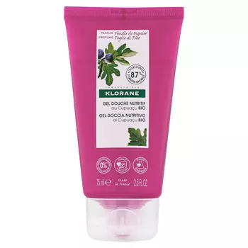 Klorane Питательный гель для душа "Нежный инжир" с органическим маслом купуасу, 75 мл (Klorane, Body care)