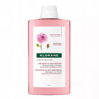 Klorane Шампунь успокаивающий с органическим экстрактом пиона, 400 мл (Klorane, Irritated Scalp)
