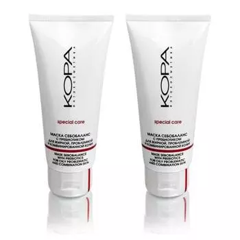 Кора Комплект Маска себобаланс с пребиотиками 2х100 мл (Кора, Для жирной кожи)
