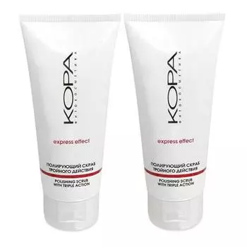 Кора Комплект Полирующий скраб тройного действия 2х100 мл (Кора, Пилинги/скрабы)