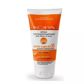 Кора Крем солнцезащитный SPF 30 для лица и тела 150 мл (Кора, Солнце)