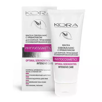 Кора Маска себобаланс с пребиотиками 100 мл (Кора, Для жирной кожи)