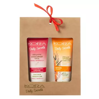Кора Подарочный набор "Интенсивный уход для рук и ног" (Кора, Уход за руками и ногами)