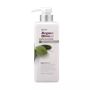 Kumano Cosmetics Кондиционер с аргановым и оливковым маслами Argan &amp; Olive Oil Conditioner Beaua, 550 мл (Kumano Cosmetics, Кондиционеры для волос)