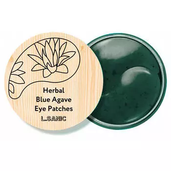 L.Sanic Гидрогелевые патчи с экстрактом голубой агавы Herbal Blue Agave Eye Patches, 60 шт (L.Sanic, Herbal)