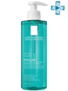 La Roche-Posay Очищающий микроотшелушивающий гель для проблемной кожи лица и тела против несовершенств и постакне, 400 мл (La Roche-Posay, Effaclar)