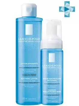 La Roche-Posay Комплект: Мицеллярная очищающая пенка, 150мл + Тоник успокаивающий увлажняющий, 200мл (La Roche-Posay, Physiological Cleansers)