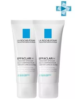 La Roche-Posay Набор Эфаклар H Мультивосстанавливающий увлажняющий успокаивающий крем 2 шт х 40 мл (La Roche-Posay, Effaclar)