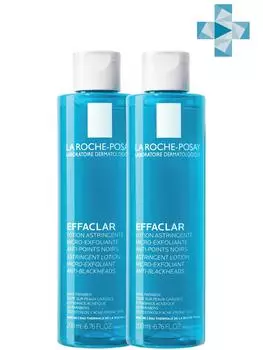 La Roche-Posay Набор Лосьон для сужения пор Эфаклар, 2 шт х 200 мл (La Roche-Posay, Effaclar)