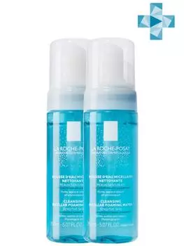 La Roche-Posay Набор Мицеллярная очищающая пенка, 2 шт х 150 мл (La Roche-Posay, Physiological Cleansers)