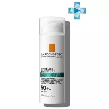 La Roche-Posay Солнцезащитный крем для жирной, проблемной, склонной к акне кожи SPF 50+/ PPD 27, 50 мл (La Roche-Posay, Anthelios)