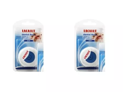 Lacalut Набор Зубная нить Дентал 50 м*2 штуки (Lacalut, Интердентал)