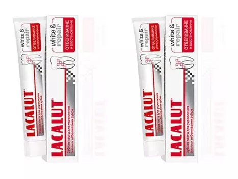 Lacalut Набор Зубная паста УАЙТ энд РИПЕЙР*2 штуки (Lacalut, Зубные пасты)