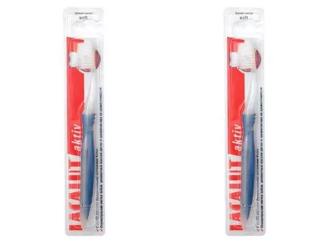 Lacalut Набор Зубная щетка Актив*2 штуки (Lacalut, Зубные щётки)