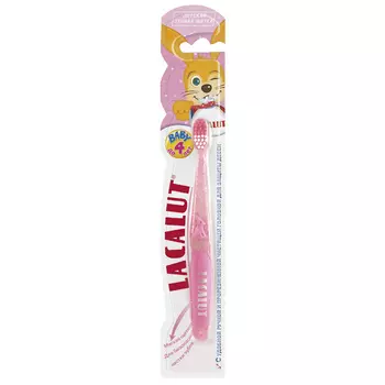 Lacalut Зубная Щетка Lacalut Бейби до 4 лет цвет розовый 1 шт. (Lacalut, Зубные щётки)