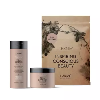 Lakme Дорожный набор для комплексной защиты волос (шампунь 100 мл, маска 50 мл) (Lakme, Teknia)