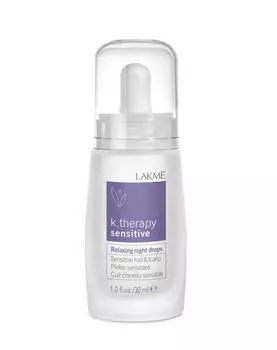 Lakme Ночное успокаивающее средство для чувствительной кожи головы и волос Relaxing Night Drops Sensitive,30 мл (Lakme, K.Therapy)