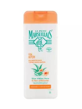 LE PETIT MARSEILLAIS Гель-крем для душа с соком Алоэ Вера и Цветком Абрикосового Дерева, 400 мл (LE PETIT MARSEILLAIS, Для тела)