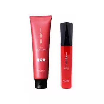 Lebel Набор для увлажнения волос: аромакрем 200 мл + эссенция 100 мл (Lebel, IAU Infinity Aurum)