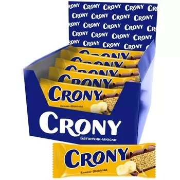 Леовит Батончик-мюсли "Банан и шоколад", 50 г (Леовит, Crony)